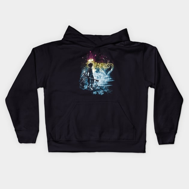 a path to the heart Kids Hoodie by kharmazero